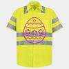 Men's High Visibility Safety Short Sleeve Work Shirt Thumbnail