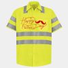 Men's High Visibility Safety Short Sleeve Work Shirt Thumbnail