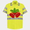 Men's High Visibility Safety Short Sleeve Work Shirt Thumbnail