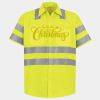 Men's High Visibility Safety Short Sleeve Work Shirt Thumbnail