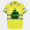 Men's High Visibility Safety Short Sleeve Work Shirt Thumbnail