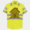 Men's High Visibility Safety Short Sleeve Work Shirt Thumbnail