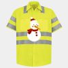 Men's High Visibility Safety Short Sleeve Work Shirt Thumbnail