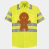 Men's High Visibility Safety Short Sleeve Work Shirt Thumbnail