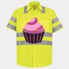 Men's High Visibility Safety Short Sleeve Work Shirt Thumbnail