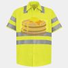Men's High Visibility Safety Short Sleeve Work Shirt Thumbnail