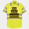 Men's High Visibility Safety Short Sleeve Work Shirt Thumbnail
