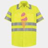 Men's High Visibility Safety Short Sleeve Work Shirt Thumbnail