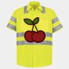 Men's High Visibility Safety Short Sleeve Work Shirt Thumbnail