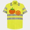 Men's High Visibility Safety Short Sleeve Work Shirt Thumbnail