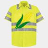 Men's High Visibility Safety Short Sleeve Work Shirt Thumbnail