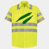 Men's High Visibility Safety Short Sleeve Work Shirt Thumbnail