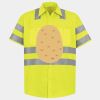 Men's High Visibility Safety Short Sleeve Work Shirt Thumbnail