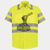 Men's High Visibility Safety Short Sleeve Work Shirt Thumbnail
