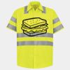 Men's High Visibility Safety Short Sleeve Work Shirt Thumbnail