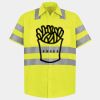 Men's High Visibility Safety Short Sleeve Work Shirt Thumbnail