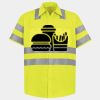 Men's High Visibility Safety Short Sleeve Work Shirt Thumbnail