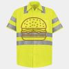 Men's High Visibility Safety Short Sleeve Work Shirt Thumbnail