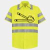 Men's High Visibility Safety Short Sleeve Work Shirt Thumbnail