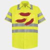 Men's High Visibility Safety Short Sleeve Work Shirt Thumbnail