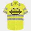 Men's High Visibility Safety Short Sleeve Work Shirt Thumbnail