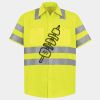 Men's High Visibility Safety Short Sleeve Work Shirt Thumbnail