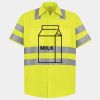 Men's High Visibility Safety Short Sleeve Work Shirt Thumbnail