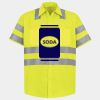 Men's High Visibility Safety Short Sleeve Work Shirt Thumbnail