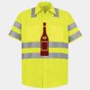 Men's High Visibility Safety Short Sleeve Work Shirt Thumbnail