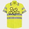 Men's High Visibility Safety Short Sleeve Work Shirt Thumbnail