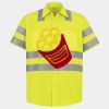 Men's High Visibility Safety Short Sleeve Work Shirt Thumbnail