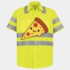 Men's High Visibility Safety Short Sleeve Work Shirt Thumbnail