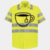 Men's High Visibility Safety Short Sleeve Work Shirt Thumbnail
