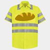 Men's High Visibility Safety Short Sleeve Work Shirt Thumbnail
