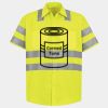 Men's High Visibility Safety Short Sleeve Work Shirt Thumbnail