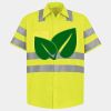 Men's High Visibility Safety Short Sleeve Work Shirt Thumbnail