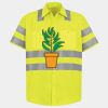 Men's High Visibility Safety Short Sleeve Work Shirt Thumbnail