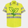 Men's High Visibility Safety Short Sleeve Work Shirt Thumbnail