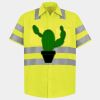 Men's High Visibility Safety Short Sleeve Work Shirt Thumbnail
