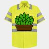 Men's High Visibility Safety Short Sleeve Work Shirt Thumbnail
