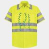Men's High Visibility Safety Short Sleeve Work Shirt Thumbnail