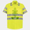 Men's High Visibility Safety Short Sleeve Work Shirt Thumbnail