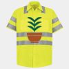 Men's High Visibility Safety Short Sleeve Work Shirt Thumbnail