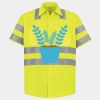 Men's High Visibility Safety Short Sleeve Work Shirt Thumbnail
