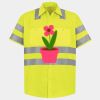 Men's High Visibility Safety Short Sleeve Work Shirt Thumbnail