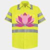 Men's High Visibility Safety Short Sleeve Work Shirt Thumbnail