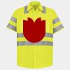 Men's High Visibility Safety Short Sleeve Work Shirt Thumbnail