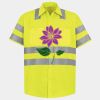 Men's High Visibility Safety Short Sleeve Work Shirt Thumbnail