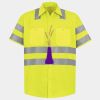 Men's High Visibility Safety Short Sleeve Work Shirt Thumbnail