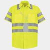 Men's High Visibility Safety Short Sleeve Work Shirt Thumbnail